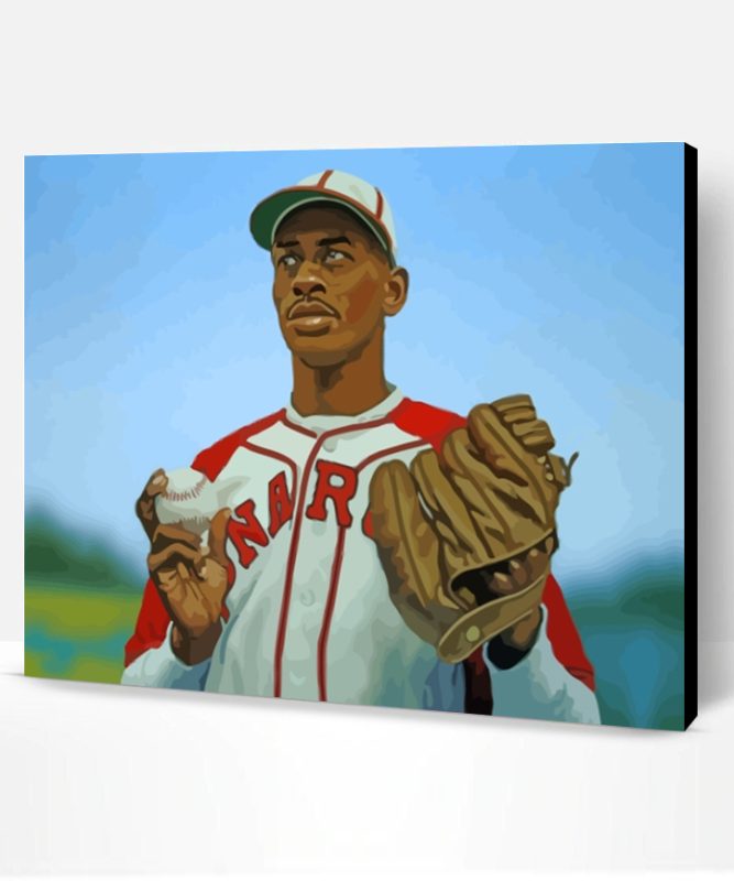 Satchel Paige Baseball Player Paint By Number