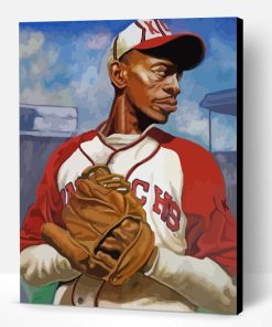 Satchel Paige Baseball Paint By Number