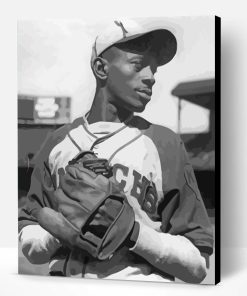 Satchel Paige Black And White Paint By Number