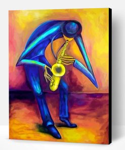Saxophone Player Art Paint By Number