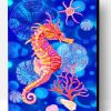 Pink Yellow Seahorse Paint By Number