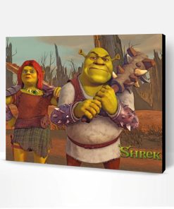 Shrek And Fiona Poster Paint By Number