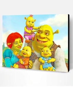 Shrek And His Family Paint By Number