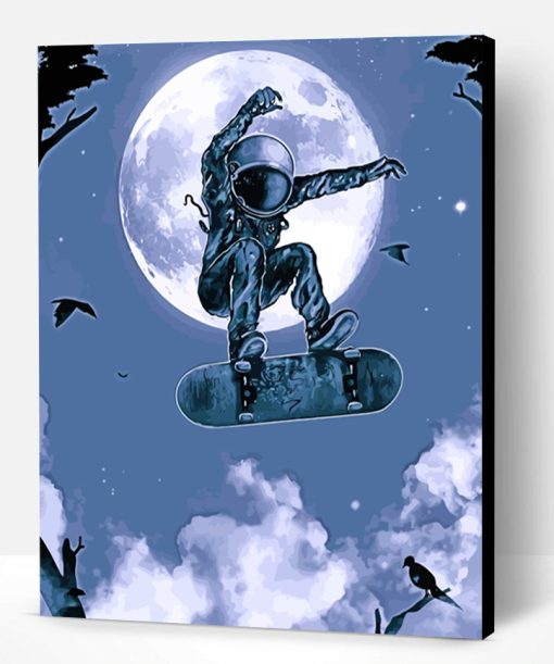 Skater Astronaut Paint By Number