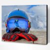 Skiing Planks Gloves Paint By Number