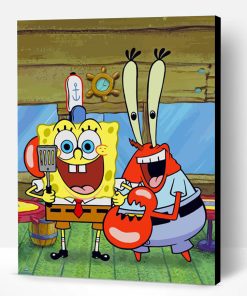 Spongebob And Lobster Paint By Number