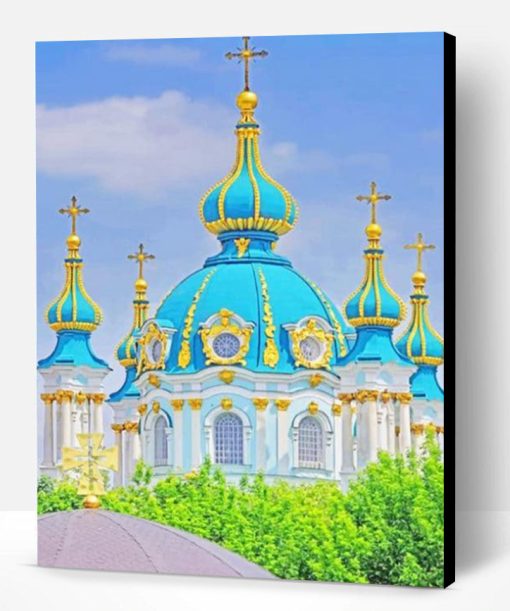 St. Andrew Church Ukraine Paint By Number