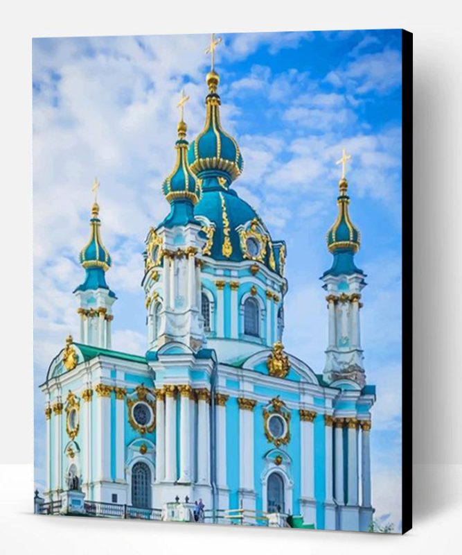 St Andrews Church Kiev Ukraine Paint By Number