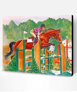 Steeplechase Horse Racing Paint By Number