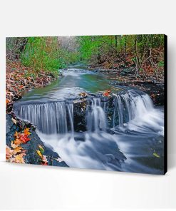 Stream Waterfall Nature Paint By Number