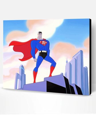 Superman Hero Paint By Number