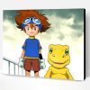 Tai Kamiya And Agumon Characters Paint By Number