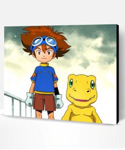 Tai Kamiya And Agumon Characters Paint By Number