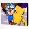 Tai Kamiya And Agumon Digimon Paint By Number