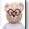 Teddy Bear With Glasses Paint By Number