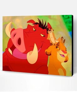 The Lion King Timon And Pumbaa Paint By Number
