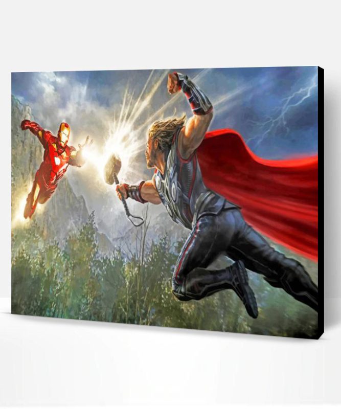 Thor And Iron Man The Avengers Paint By Number