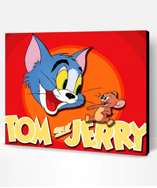 Tom And Jerry Cartoon Paint By Number