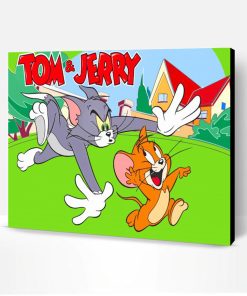 Tom Cat And Jerry Mouse Paint By Number