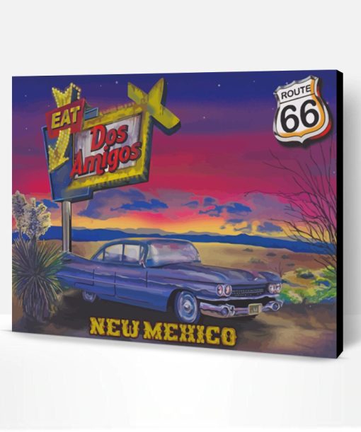 Vintage Route 66 Paint By Number