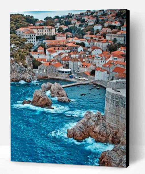 Walls Of Dubrovnik Croatia Paint By Number