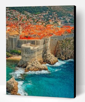 Walls Of Dubrovnik Croatia Paint By Number