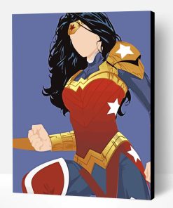 Wonder Woman Illustration Paint By Number