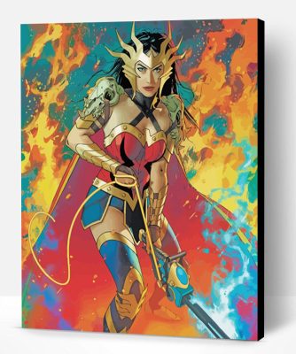 Wonder Woman Dark Nights Death Metal Paint By Number