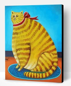Yellow Fat Cat Paint By Number