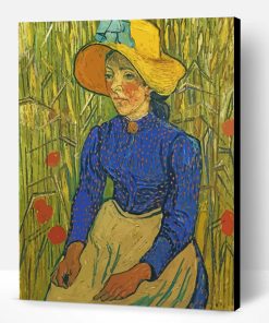 Young Peasant Woman With Straw Hat Paint By Number