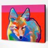 Colorful Coyote Paint By Number