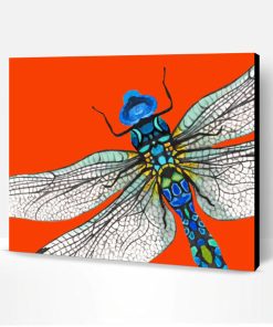 Aesthetic Abstract Dragonfly Paint By Number