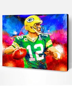 Abstract Green Bay Packers Paint By Number