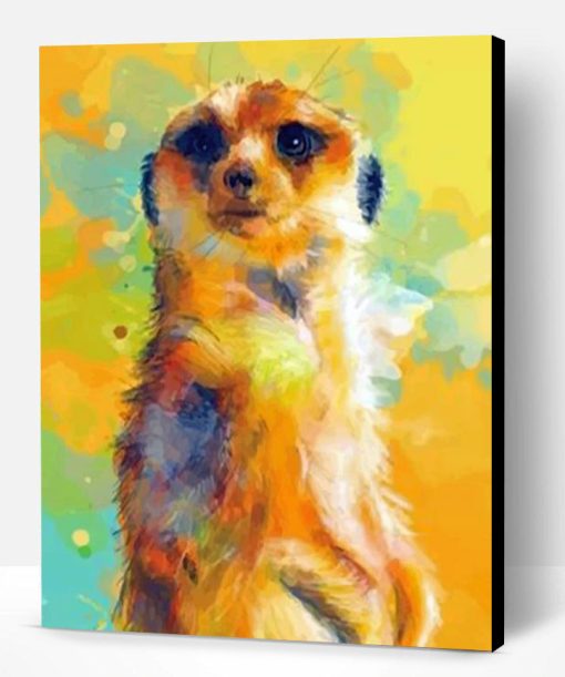 Abstract Meerkat Paint By Number