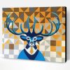 Abstract Mr deer Paint By Number