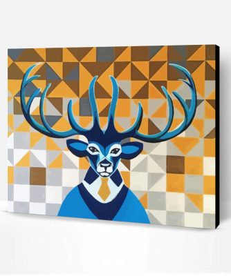 Abstract Mr deer Paint By Number