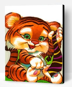 Adorable Tiger Paint By Number