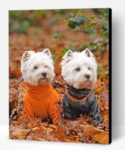 Adorable Westie Dogs Paint By Number