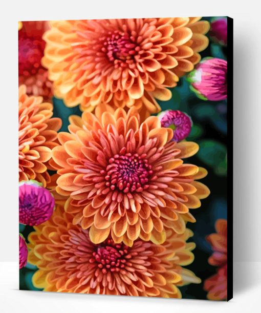 Aesthetic Chrysanthemum Paint By Number