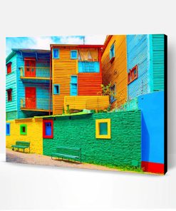 Aesthetic Colorful La Boca Argentina Paint By Number