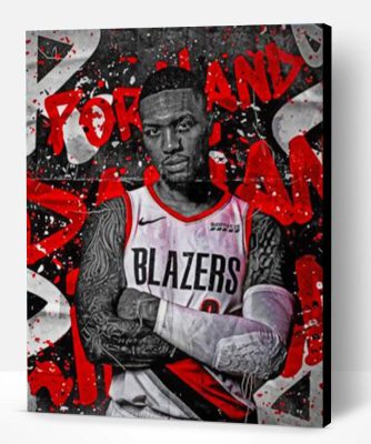 Lillard Damian Basketball Player Paint By Number