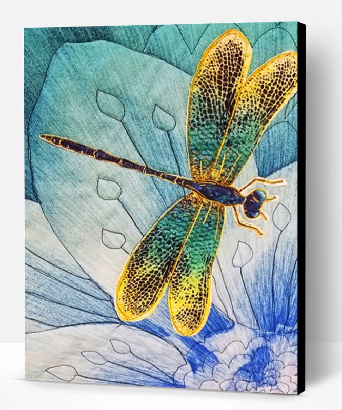 Abstract Dragonfly Paint By Number