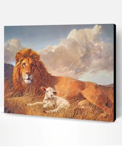 Aesthetic Lion And Lamb Paint By Number
