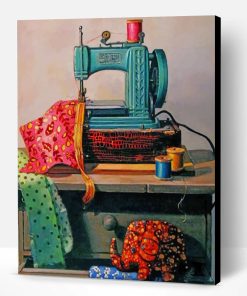Aesthetic Sewing Machine Paint By Number