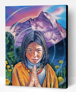 Aesthetic Tibetan Girl Paint By Number