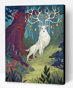 Aesthetic White Stag Paint By Number