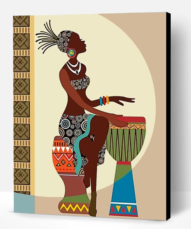 African Woman Paint By Number