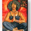 Afro Woman Doing Yoga Paint By Number