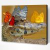 Alligator With Butterflies Paint By Number