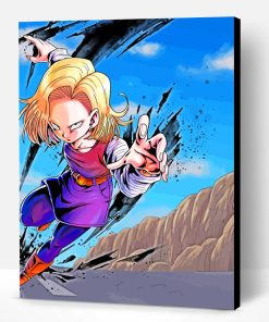 Android 18 Dragon Ball Z Paint By Number